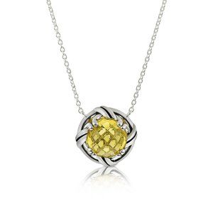 Peter Thomas Roth Citrine & Sterling Necklace--in Box